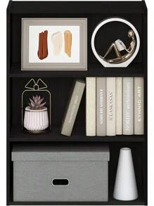 Furinno 11208EX Estante abierto de 3 niveles color, espresso - Café exprés - Ver 4