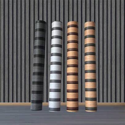 1 卷 3/5/10 米新中式格子条纹壁纸，PVC 防水防霉无纺布隔音适用于室内卧室客厅餐厅、DIY 派对场景装饰、家具翻新适用于光滑墙面