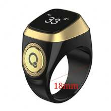 电子念珠计数器，OLED 数字念珠计数器，穆斯林伊斯兰祈祷智能戒指，男女通用 Azan 闹钟，手指计数器，提醒器，祈祷追踪器，祈祷戒指