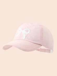 Bow Tie Kids Baseball Cap, Breathable Quick-Drying Sunshade Cap For Girls, Ponytail Hole, Large Brim Sun Protection Hat, Spring/Summer - Multicolor - View 10