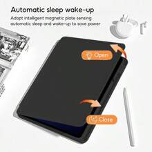Ốp lưng trong suốt xoay 360 độ TBTIC cho Xiao MI Pad 5/5Pro 6/6Pro có giá đỡ phía sau kèm hộp đựng bút chì - màu đen - Xem 9