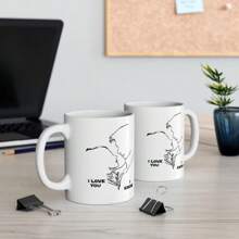 I Love You, I Know Ceramic Mug 11oz,Han Solo And Princess Leia , Ideal Gift For Couples - White - View 6