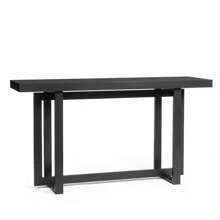 SYMCAVE 59"Modern Wood Entryway Console Table Sofa Table, Long Entryway Table For Hallway Living Room Foyer Corridor Bedroom, Black