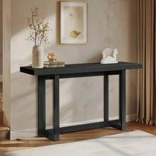 SYMCAVE 59"Modern Wood Entryway Console Table Sofa Table, Long Entryway Table For Hallway Living Room Foyer Corridor Bedroom, Black