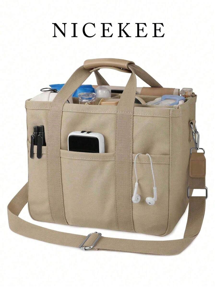 New Large-Capacity Multi-Compartment Women's Tote Bag, Fashionable, Simple And Versatile Handbag, Niche Design, Portable And Adjustable Shoulder Strap, Mommy Shoulder Crossbody Bag, Suitable For Commuting, Going Out, Shopping And Storage., Best Mother Day Gifts Ever