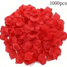 500/1000/2000 片玫瑰花瓣适合浪漫之夜婚礼派对装饰、情人节求婚装饰花瓣、假玫瑰、人造玫瑰花瓣装饰 - 彩色 - 查看 16