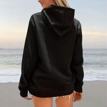 Spooky Season Hoodie Retro Spooky Hoodie Spooky Halloween Hoodie Halloween Hoodie Fall Vibes Hoodie - Black - View 2