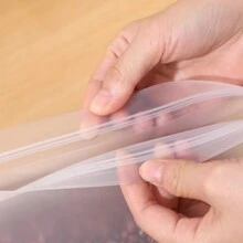 可重复使用的食品储存袋 - 硅胶冷冻袋，食品储存袋防漏冷冻直立可重复使用食品收纳袋，适用于肉类、水果和蔬菜的多重防漏袋