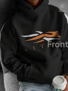 Y2K,SITKA Gear,Hoodie For Men -  Long Sleeve, Regular Fit, Street Style, Digital Print, Casual Pullover With Kangaroo Pocket, Ideal Gift - 黑色 - 查看 2