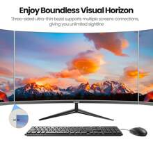 GAWFOLK Gawfolk Monitor 32 Inch Computer Monitor QHD (2560 X 1440) 2K 1500R Curved Computer Monitors 75HZ PC Monitors VA Screen For Home, Office And Dormitory,Support Wall Mount- Black