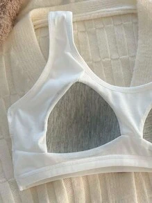 Tween Girl 3pcs Solid Wireless Bralette Tween Girls Bras And Bralettes - View 5