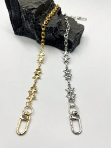 星形链条带，复古时尚包包链条配件，欧美风格 - 彩色 - 查看 3