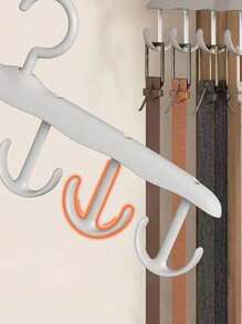 1pc Multi-Functional Rotating Clothes Hanger With Multiple Hooks For Tie And Scarf, Space Saving Clothes Hanging Rack For Closet Decorations Autumn Decor Festival Decor Room Decor Home Decor Fall Decor Bedroom Decor