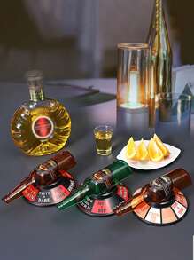 1pc Beer Bottle Drinking Game, Spin The Bottle Arrow Bottle Rotation Alcohol Party Game