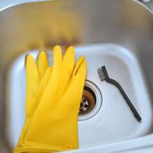 10x Small Wire Brush Set Stainless Steel Wire Brush DIY Paint Rust-Remover Tool - Black - View 7