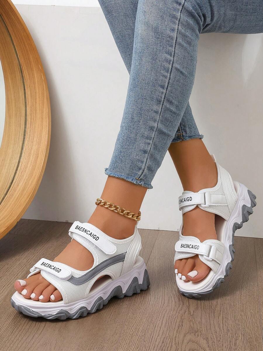 Fashion Thick Sole Soft Casual Sandals, Women Summer Sports Comfortable Beach & Leisure Shoes