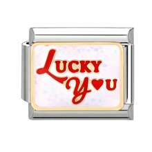 (Sin ensamblar) 1 pieza Kit de joyería DIY creativo, elementos de letras DIY para pulsera, collar, anillo y tobillera, pulsera modular hecha a mano elegante y linda, apto para todas las edades, excelente para regalos de San Valentín, Año Nuevo, Navidad y uso diario en verano y la escuela