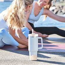 2 قطعة من إكسسوارات الكوب، 1 قطعة من أغطية الحلقات، غطاء قش سيليكون لكأس بسعة 30 و40 أونصة، مع أكمام سيليكون على شكل فيونكة، أغطية واقية للكوب الزجاجية، مستلزمات العودة للمدرسة - السفينة القوس + قبعة من القش - مشاهدة 6