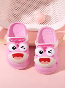 女孩时尚可爱儿童拖鞋，透气轻便，适合室内家居穿着，四季皆宜 - 粉色 - 查看 1