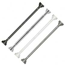 [Popular] 1pc Adjustable Tension Rod, Double-Sided Adjustable, With Plastic Base, Stainless Steel Material, Suitable For Shower Curtain, Window Curtain, Closet, And Balcony Clothes Drying, Available In Silver, Black, White, Graybedroom,Organizer,Organiser,Home Storage,White T Shirt Women,Black Pants Women,Ladies Winter Clothes,Dress,Winter Clothes For Ladies,Elegant Woman Dresses,White Shirt For Ladies,Long Sleeve,White Jumpsuit For Women,Spring Dresses For Women,Spring Outfits For Women,Spring,Spring Clothes,Minimalist,Summer Tops