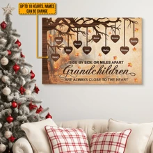 Catygift Grandkids Make Life Grand Custom Photo Framed Canvas, Personalized Home Decoration For Family, Custom Wall Art For Living Room, Birthday And Graduation Gift, Personalized Keepsake - As Shown - View 5