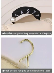 1 件定制化妆包 - 定制个性化名称 - 个性化文字 - 便携式盥洗包大容量女士便携式储物包旅行挂钩盥洗包盥洗包 - 伴娘礼物、生日礼物、周年纪念礼物、情人节礼物、结婚礼物、最好的朋友礼物、送给妈妈的礼物、送给妻子的礼物、旅行的最佳选择