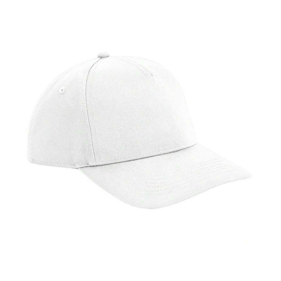 Beechfield Urbanwear 5 Panel Snapback Cap (White) - 80% Polyester/20% Cotton