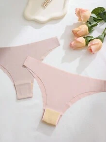 12pcs Women Multicolor Sexy Seamless Low Waist Comfortable Bikini Fitness Sports Briefs - 彩色 - 查看 4