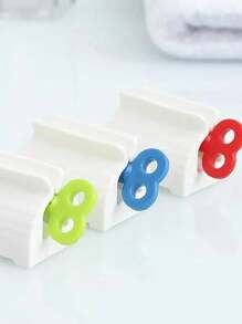 Exprimidor de tubo de pasta de dientes - Rodillo manual para exprimidor de tubo de pasta de dientes, exprimidor de cepillo de dientes, soporte para pasta de dientes, exprimidor de pasta de dientes, exprimidor de tubo de pasta de dientes, dispensador de pasta de dientes de uso múltiple, soporte enrollable para pasta de dientes, decoración de baño del hogar, decoración de otoño, regreso a la escuela - Multicolor - Ver 3