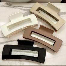 4 件装新款方形 [10.5 厘米] 爪夹，适用于浓密头发，优雅发夹，发夹，发夹，发夹，发夹，发夹，接发夹 - 彩色 - 查看 8