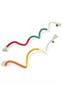 PETSIN 3 件猫咬绳玩具，圣诞节，牙齿护理剑麻绳玩具，磨牙，清洁，耐用，逗猫棒，自娱自乐，缓解压力，晚上安睡