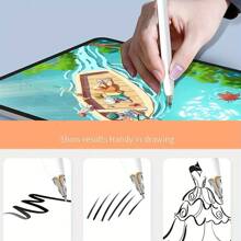 Kit de 6 paquets de mines de crayon de rechange avec étui compatibles avec Apple Pencil, mines de crayon compatibles mises à niveau avec Apple 2e et 1ère génération Pro USB-C, et crayon numérique Crayon, mines de crayon à pointe fine, ensembles de crayons pour iPad Pro