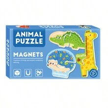 A Box Of Refrigerator Magnet Puzzles, Alphabet Poster,Magnetic Alphabet Letters,Animals, Fruit Stickers, Suitable For Preschool Enlightenment Toys, Good Gifts For Children At Home, Birthday Gifts,Magnet Toy