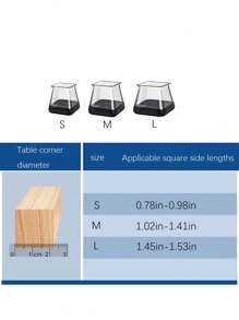4个装加厚耐磨椅子脚垫桌椅脚套静音凳子餐椅脚垫硅胶地毯专用保护套客厅桌脚保护套卧室床脚保护套厨房家具保护套安装方便居家生活必需品
