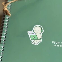1 件 3 英寸趣味“On My Pooter”极简主义科技幽默可移除户外防水乙烯基创意礼物贴纸适用于任何光滑表面笔记本电脑平板电脑手机壳笔记本备忘录书桌学校用品宿舍墙壁水瓶玻璃杯冰箱贴花文具盒拉杆包镜子边框行李滑板工具箱办公桌文件夹 Kindle、学校用品、返校