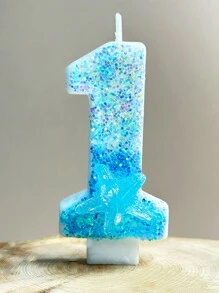 1 Snowflake Digital Candle Sky Blue Creative Birthday Candle Daily Best Birthday Gift Christmas Gift For Mom's Girlfriend Christmas Party, Birthday Candles, Birthday Decorations, Happy Birthday, Cake Candles, Room Decor Gifts Graduation Home Decor Christmas Decorations, Christmas Gifts - Snowflake - View 13