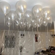 100/50/20pcs Luxury Pearl Ivory Balloons Set, Including 5inch And 10inch Size, Suitable For Elegant Wedding, Engagement, Bridal Shower, Birthday, Valentine's Day Party Decoration