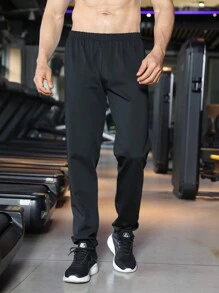 1 pezzo Pantaloni sauna da uomo, impermeabili e antivento, con vita elastica e morbidi, adatti per allenamenti, comfort e perdita di peso, per sport e palestra di boxe