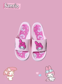 Sanrio Chinelos Frios Infantis Verão Meninos e Meninas Banho Interno Antiderrapante Bebê Lar Masculino Chinelos Infantis