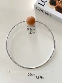1 pieza Soporte simple para papel higiénico, Anillo decorativo de toalla de alta gama, Soporte para exhibición de papel de tejido, Montado en la pared sin taladro, Decoración del hogar y del baño, Organizador del baño, Decoración de otoño, Regreso a la escuela