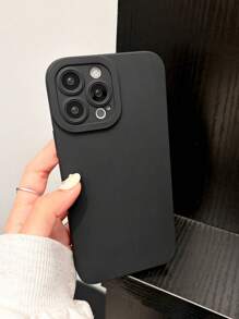 1 pieza Funda de silicona a prueba de golpes con cobertura completa de ojos de ángel compatible con iPhone 15 Pro Max y Galaxy S24 Ultra 5G