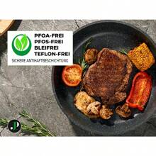 Just Perfecto Pots And Pans Sets Non Stick Induction Hob Pan Set Saucepan Set Non Stick Frying Pan Set With Lid Stock Pot Deep Frying Pan Pots And Pans Set Granite Cookware Set 21 Pcs Black - 21PcsBlack1 - View 5