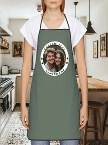 Avental Personalizado com Rostos, Avental Personalizado com Foto de Estimação para Mulheres e Homens, Design de Avental de Cozinha com Rosto Engraçado e Louco, Presente de Chef Personalizado com Foto - multicolorido - Visão 15