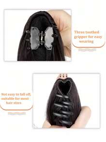 Extensión de cola de caballo con lazo, clip para el cabello, extensiones de cabello sintéticas para niños, peinado de moda fácil para bebés, niñas pequeñas y niños, regalo - Multicolor - Ver 4
