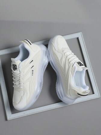 男士运动鞋休闲运动鞋，系带软底平底舒适学院运动鞋，男士轻便低帮日常鞋