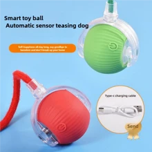 Đồ chơi điện xoay cho mèo, Quả bóng lăn thông minh có thể sạc lại bằng USB, Đồ chơi điện tử tự động tương tác cho mèo, Giảm căng thẳng - Nhiều màu - Xem 3