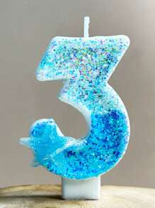 1 Snowflake Digital Candle Sky Blue Creative Birthday Candle Daily Best Birthday Gift Christmas Gift For Mom's Girlfriend Christmas Party, Birthday Candles, Birthday Decorations, Happy Birthday, Cake Candles, Room Decor Gifts Graduation Home Decor Christmas Decorations, Christmas Gifts - Snowflake - View 7