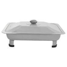 WUPYI 4PCS Buffet Dish Tray Food Plate Server Buffet Catering Warmer Dish Serving Tray - Silver - View 6