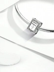 1PC 925 Bạc Sterling Love Angels Series Charm Bead Phù hợp cho Vòng tay, Vòng đeo tay, Trang sức DIY và Trang phục hàng ngày Trang trí phù hợp cho bé gái Ngày lễ tình nhân - Bạc - Xem 11