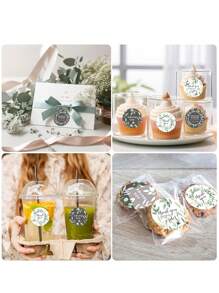 500pcs/Roll Colorful Floral Thank You Stickers Sealing Labels Rolls, Packaging Decoration Craft Supplies